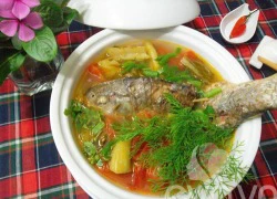 [Chế biến] - Canh riêu cá chép chua cay