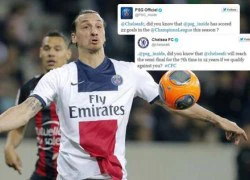 Chelsea và PSG hâm nóng đại chiến trên Twitter