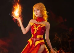 Cosplay nữ thần lửa Lina xinh đẹp trong DotA 2