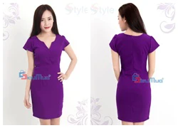 Đầm công sở Purple