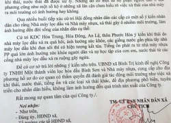 Dân tức ngực, khó thở vì Nhà máy lọc dầu Dung Quất xả thải?