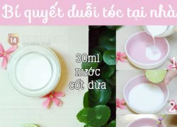 Duỗi tóc thẳng mềm tự nhiên với công thức từ cốt dừa