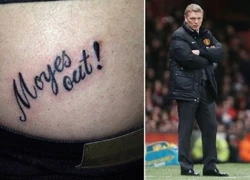 Fan MU xăm hình lên... mông mừng David Moyes bị sa thải