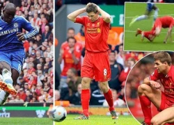 Gerrard bị chế ảnh hài vì pha trượt ngã