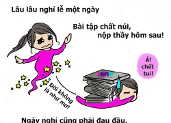 Học hành gây lắm ưu sầu cho ta