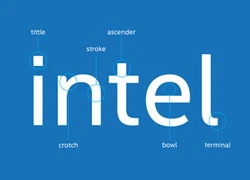 Intel thay đổi font chữ logo thương hiệu phù hợp với nhiều loại ngôn ngữ