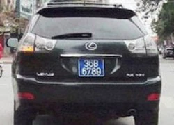 Lexus mang biển xanh "san bằng tất cả" là biển giả