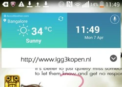 LG G3 chuyển icon và wiget sang giao diện phẳng