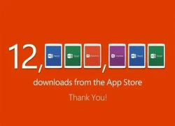 Microsoft Office đạt 12 triệu lượt tải trên iPad