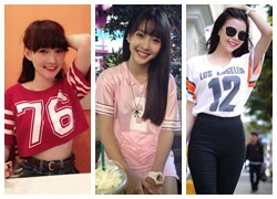 Mốt áo số tràn ngập showbiz Việt