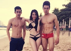 Ngọc Trinh diện bikini bốc lửa trên biển Thái Lan