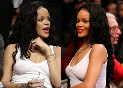 "Nhức mắt" vì Rihanna ăn mặc nóng bỏng đi xem bóng rổ