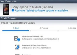 Sony phát hành bản cập nhật Android 4.3 Jelly Bean cho Xperia M Dual