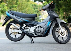 Suzuki Satria 120 xám mờ mạnh mẽ tại Sài Gòn