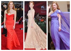 12 váy thảm đỏ quyến rũ của Jessica Chastain