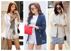 4 kiểu áo chống nắng trendy cho tủ đồ Hè 2014