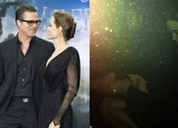 Angelina Jolie thoải mái gác chân cho Brad Pitt xoa bóp