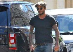 Beckham lại ăn mặc &#8220;hớ hênh&#8221; xuống phố