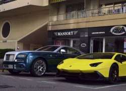 Bộ đôi Rolls-Royce Wraith và Lamborghini Aventador gặp mặt