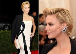 Charlize Theron tỏa sáng với mái tóc pixie trên thảm đỏ Met Gala