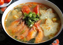 [Chế biến] &#8211; Canh chua nấu tôm khế