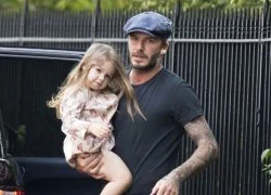 David Beckham bận rộn chăm cô &#8216;công chúa nhỏ&#8217;