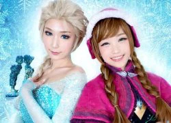 Elsa và Anna xinh tươi đến từ thế giới tuyết