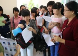 Hồ sơ đăng ký dự thi đại học, cao đẳng 2014 có xu hướng giảm