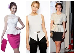 Làm điệu với áo peplum ngày hè