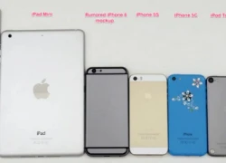 Mô hình iPhone 6 so dáng với các sản phẩm Apple