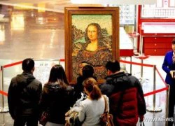 Nàng Mona Lisa bước ra từ 100.000 viên kim cương