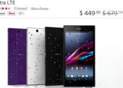 Phablet Sony Xperia Z Ultra giảm giá mạnh ở Mỹ