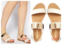 Sành điệu cùng sandals ánh kim Miss KG