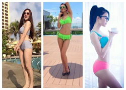 Sao Việt đua nhau diện bikini màu mè giải nhiệt ngày nóng