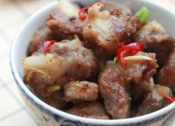 [Chế biến] - Sườn chiên gừng ớt