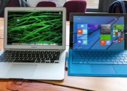 Surface Pro 3 đọ dáng cùng MacBook Air 13 inch