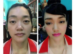 Thu Phượng khoe tài make-up 'quạ hóa công'