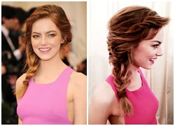 Tóc tết lệch đẹp mê hồn như Emma Stone