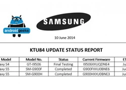 Android 4.4.3 KitKat sẽ có mặt cho Galaxy S5 trong tháng này