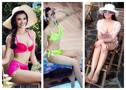 Ảnh bikini mát mắt tràn ngập facebook sao nữ ngày hè