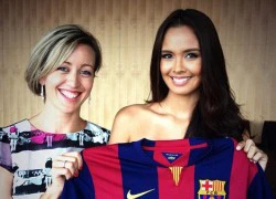 Barca &#8220;chiêu mộ&#8221; Miss World 2013