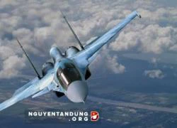 Cận cảnh &#8216;xe tăng bay&#8217; Su-34 có hỏa lực ghê gớm