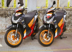 Cặp đôi Honda SH150 lên dàn áo Repsol ở Sài Gòn