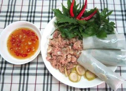 [Chế biến] &#8211; Nem chua nướng cuốn bánh tráng