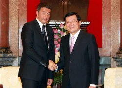 Chủ tịch nước Trương Tấn Sang tiếp Thủ tướng Matteo Renzi