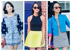 Fashion icon gốc Hàn diện đồ tươi trẻ trong nắng hè