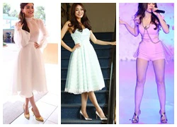 Giày, sandals lóng lánh phủ sóng showbiz Việt