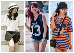 Giới trẻ Bắc-Nam dạo phố hè với street style thoải mái