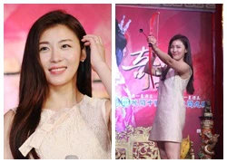 "Hoàng Hậu" Ha Ji Won trổ tài bắn cung trên sân khấu