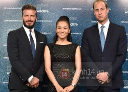 HOT: Thu Minh rạng rỡ bên cạnh David Beckham và Hoàng tử William